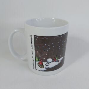 Novelty Mug Winter Holiday‎ Wondermugs Scene Changing Building Snowman Sledding